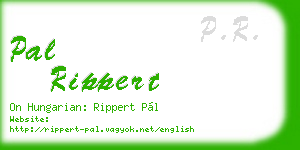 pal rippert business card